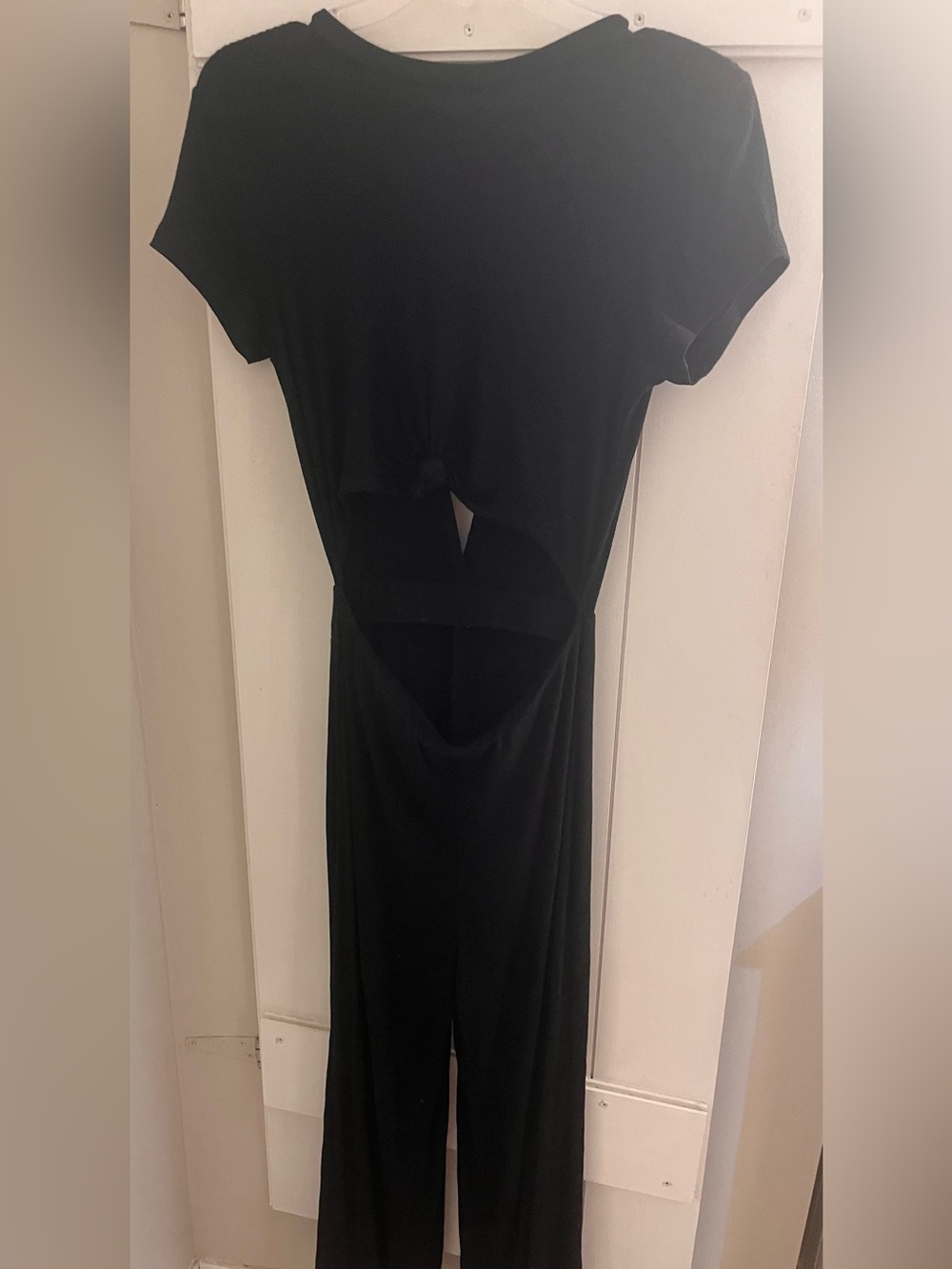 Revamped Black Backless Cutout Jumpsuit